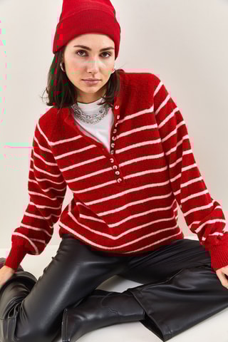 Camisola - Vermelho e branco