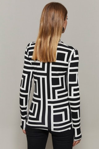 Top - Preto e branco