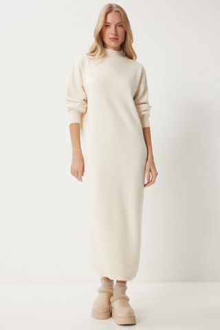 Vestido-camisola - Bege