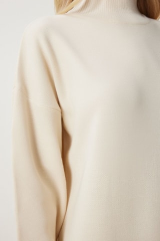 Vestido-camisola - Bege