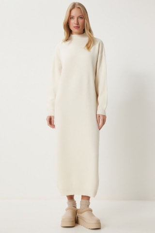 Vestido-camisola - Bege