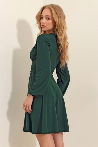 Vestido estilo patinadora - Verde