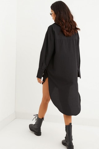 Vestido-camisa - Preto