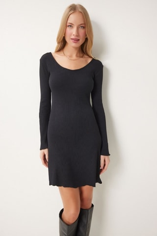 Vestido estilo patinadora - Preto