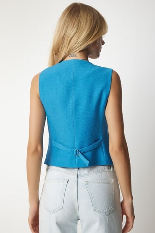 Gilet de costume - Turquoise