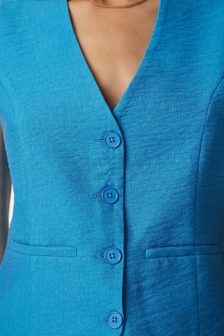 Gilet de costume - Turquoise