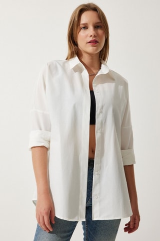 Camisa oversize - Cru