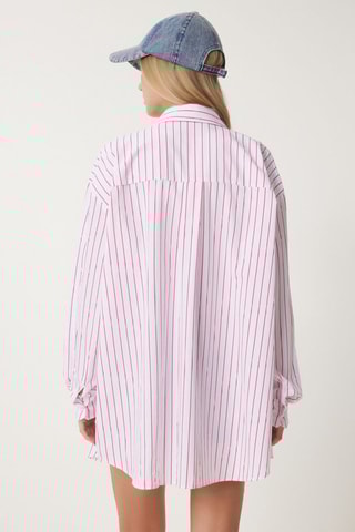 Camisa - Branco e rosa