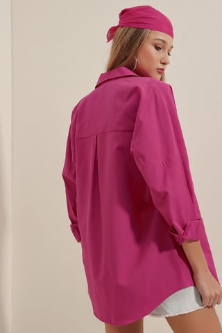 Camisa oversize - Rosa