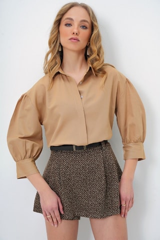 Camisa - Bege-escuro