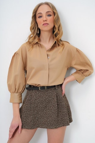 Camisa - Bege-escuro