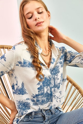 Camisa em linho - Branco