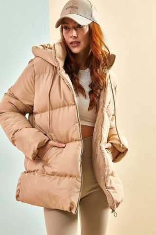 Doudoune oversize - Beige