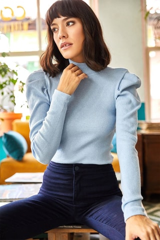Camisola - Azul-celeste