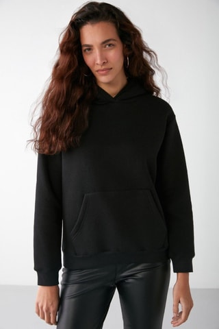 Sweat com capuz - Preto
