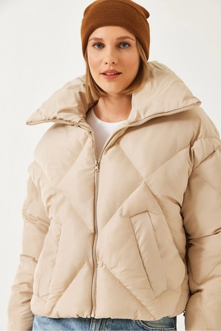 Doudoune oversize - Beige