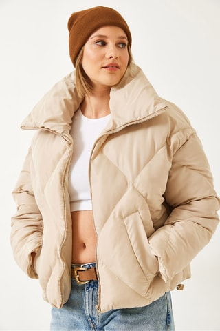 Doudoune oversize - Beige