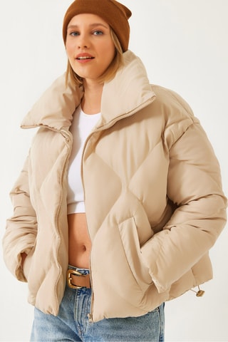 Doudoune oversize - Beige