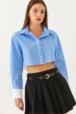 Camisa regular - Azul