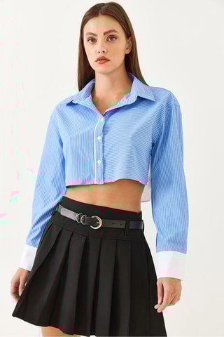 Camisa regular - Azul
