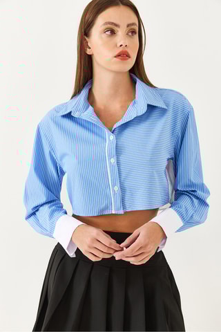 Camisa regular - Azul