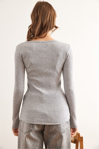 Top slim - Cinzento