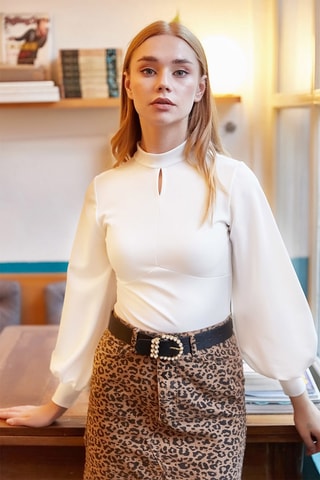 Blusa slim - Branco