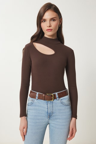 Top slim - Castanho