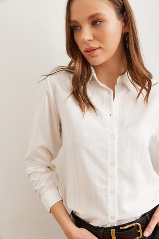 Camisa regular - Branco