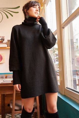 Vestido-camisola - Preto