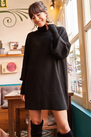 Vestido-camisola - Preto