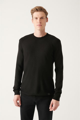 Camisola regular - Preto