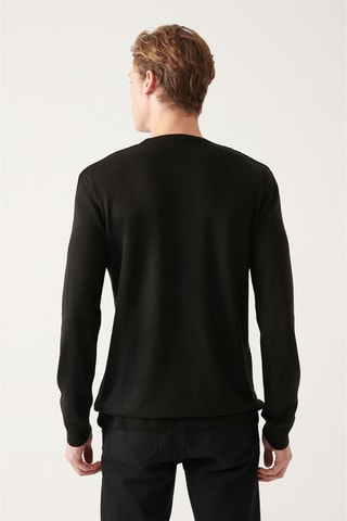 Camisola regular - Preto