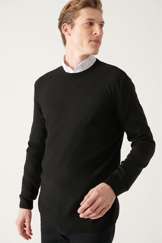 Camisola regular - Preto