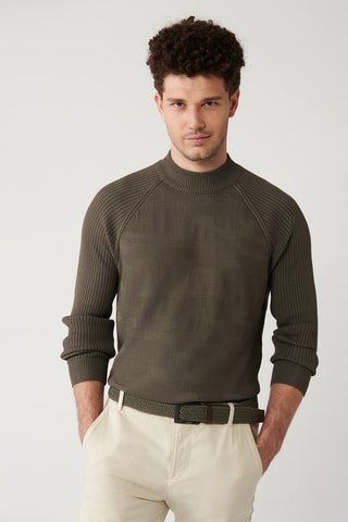 Camisola regular - Caqui