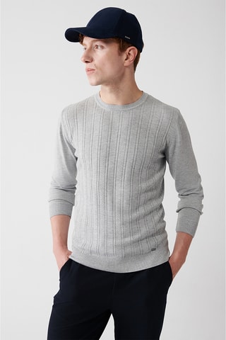 Camisola regular - Cinzento