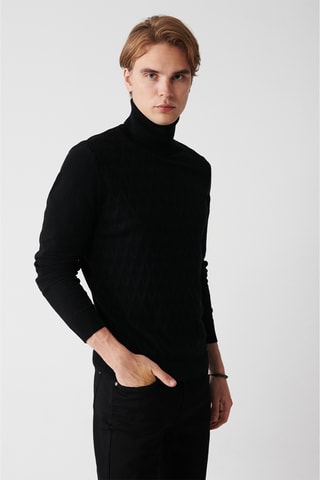 Camisola regular - Preto