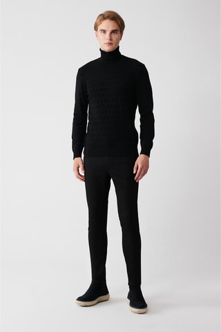 Camisola regular - Preto