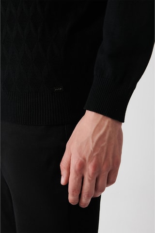 Camisola regular - Preto
