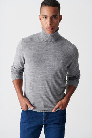 Camisola regular - Cinzento