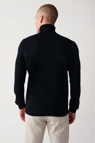 Camisola regular - Azul-marinho