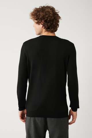 Camisola regular - Preto