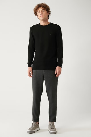 Camisola regular - Preto
