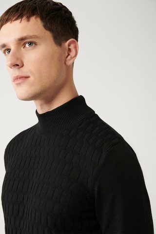 Camisola regular - Preto