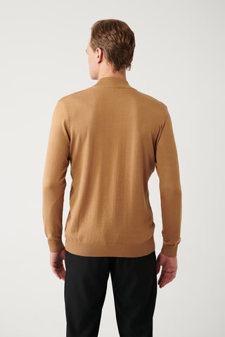 Camisola regular - Camel