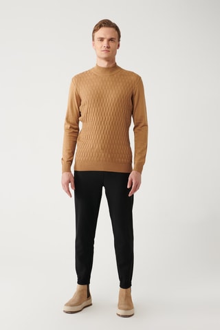 Camisola regular - Camel