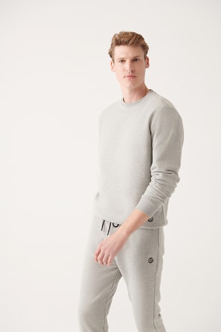Sweat regular - Cinzento claro