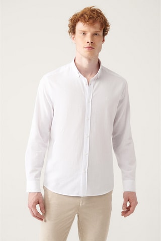 Camisa regular - Branco