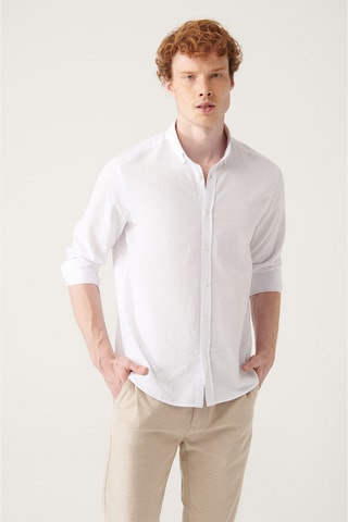 Camisa regular - Branco