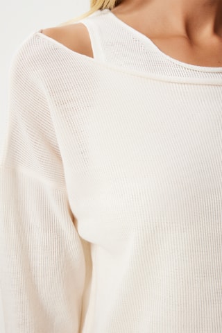 Blusa regular e camisola de alças - Cru